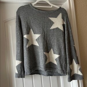 Chelsea & Theodore Gray and White Star Sweater